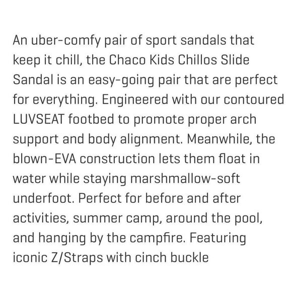 Chaco Chillos Sandal Slides Children’s Dark Tie Dye Size 2 New - Picture 7 of 7